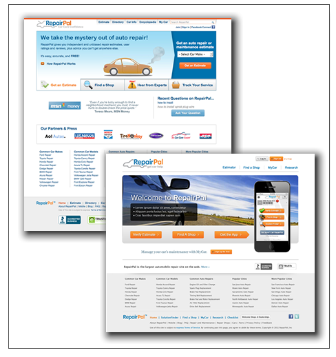 home pages